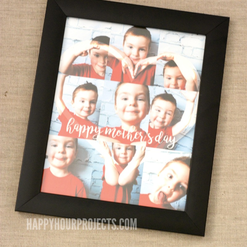 Mother's Day Gifts | DIY Photo Art - How to Make Body Art at happyhourprojects.com