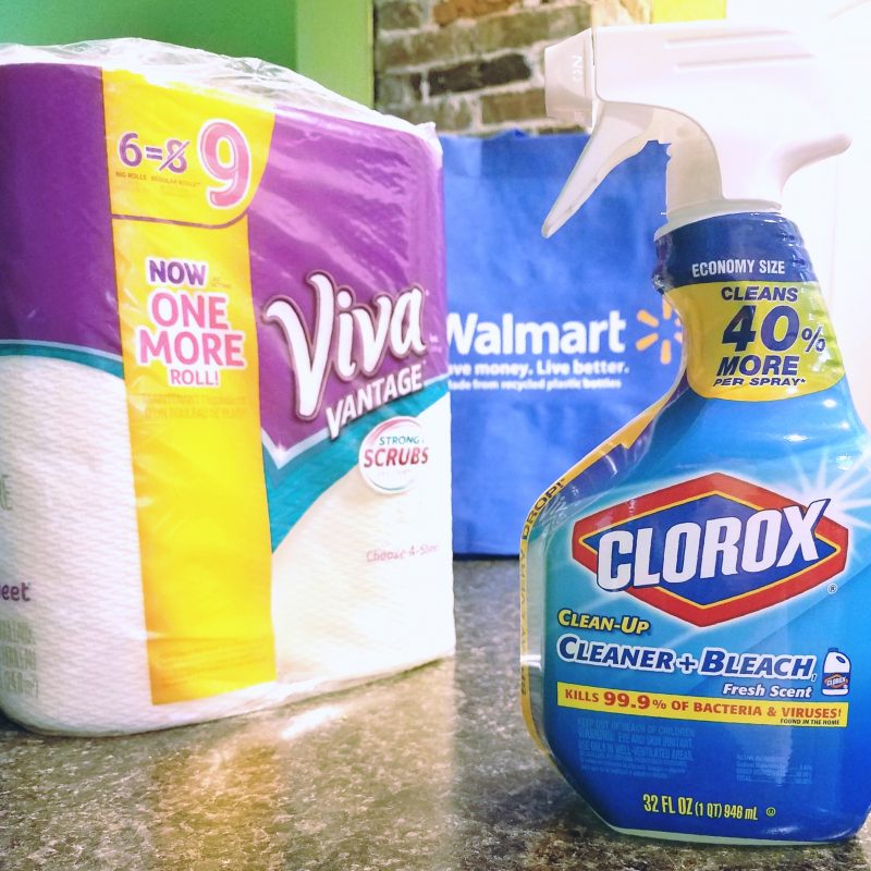 Unleash the clean squad! How I'm keeping my tiny craft space clean and organized with the help of sponsors Clorox and Viva at happyhourprojects.com